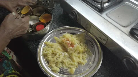 Mixing Spices Stock Footage 221565319