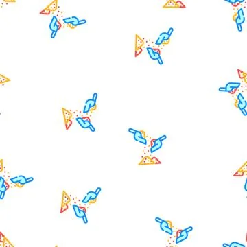 Mixing spices vector seamless pattern Stock Illustration