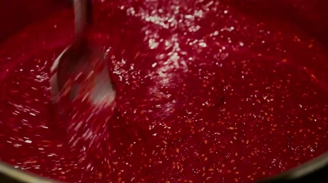 Mixing spoon jam Stock Footage 63321542