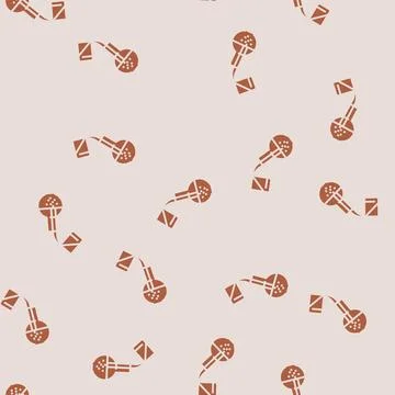 Mixing substances engineer glyph seamless pattern Illustrazione stock