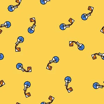 Mixing substances engineer vector seamless pattern 스톡 일러스트