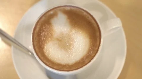 Mixing a Sugar In a Coffee 스톡 동영상 71214557