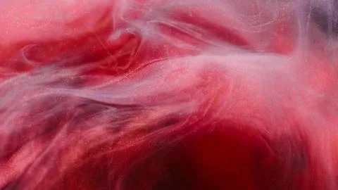 Mixing whirlpool color cloud vortex red vapor ink Foto stock