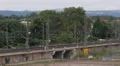 Mixt Wagons Cargo Train Passing German Railroad Freight Shipping International HD Footage