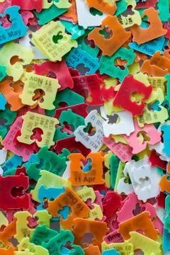Mixture best date tags Stock Photos