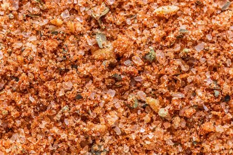 A mixture of different spices close up. Textures of colorful spices and condi Stock Photos