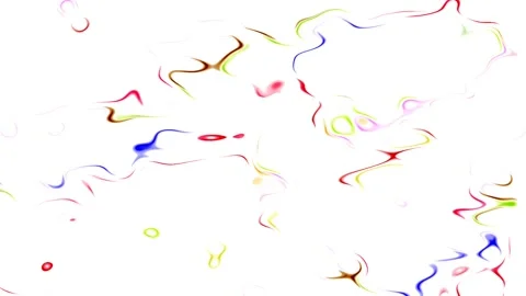A mixture of glowing red and purple watercolors, liquid waves Stock Footage 134942985