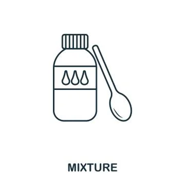 Mixture icon. Outline style icon design. UI. Illustration of mixture icon Stock Illustration