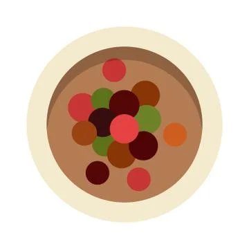 Mixture of peppers vector flat isolated Stock Illustration