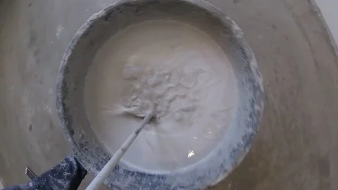 Mixture preparation Stock Footage 123817152