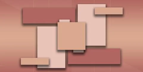 Mixture shapes - of square and rectangular red Stock Illustration