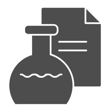 Mixture solid icon. Medical bottle vector illustration isolated on white. Remedy Stock Illustration
