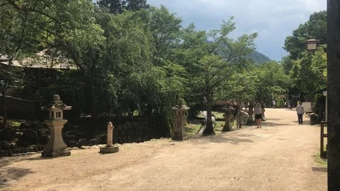 Miyajima path Stock Footage 100242337
