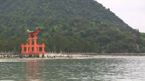 Miyajima Shrine Gate Video stock 774256