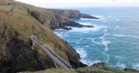 Mizen Head Bridge Stock Footage 84330839