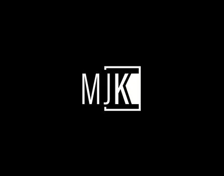 MJK Logo and Graphics Design, Modern and Sleek Vector Art and Icons isolate.. Stock Illustration