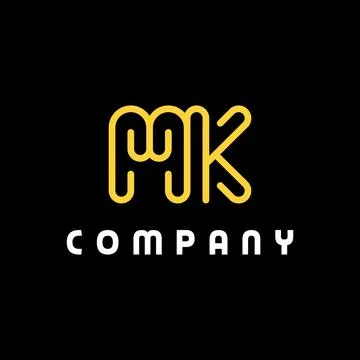 MK logo Stock Illustration