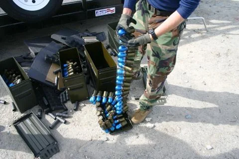 Mk19 Ammo.jpg 스톡 사진