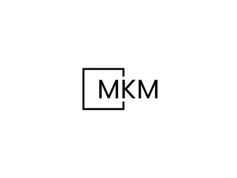 MKM letter initial logo design vector illustration Stock Illustration