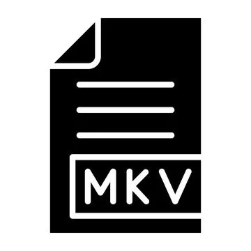 MKV Vector Icon Design Illustration Stock Illustration
