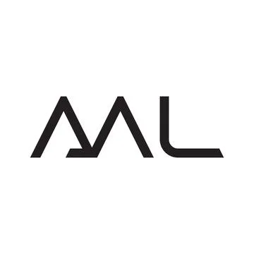 Ml initial letter vector logo icon Stock Illustration