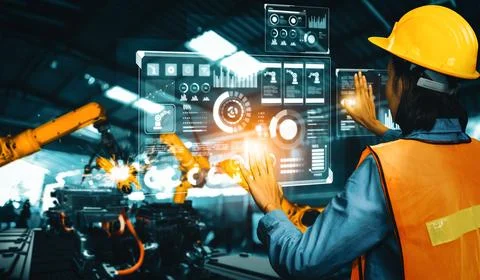 MLB Advanced robot arm system for digital industry and factory robotic 写真素材