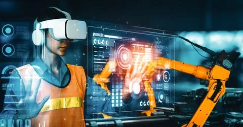 MLB Advanced robot arm system for digital industry and factory robotic 写真素材