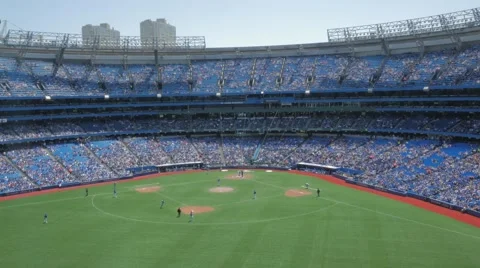 MLB Baseball Game Stadium Toronto Rogers Centre Medium Vídeos de archivo 50676320