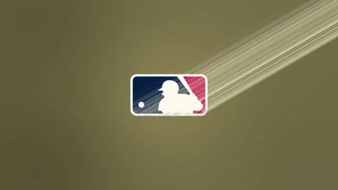 MLB Baseball Logo Light Reveal Stock Footage 157696070