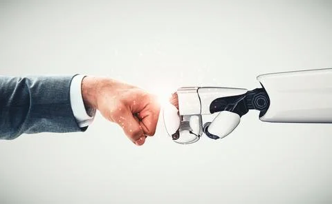 MLB Future artificial intelligence and machine learning for AI droid robot or Stock Illustration