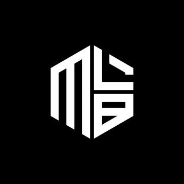 MLB logo MLB icon MLB monogram MLB letter minimalist Circle flat Unique mod.. Stock Illustration