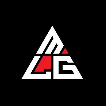 MLG triangle letter logo design with triangle shape. MLG triangle logo desi.. Stock Illustration