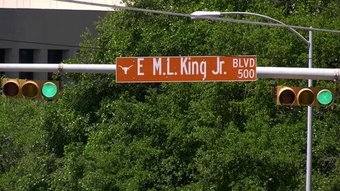 MLK Boulevard in Austin, TX Stock Footage 75944494