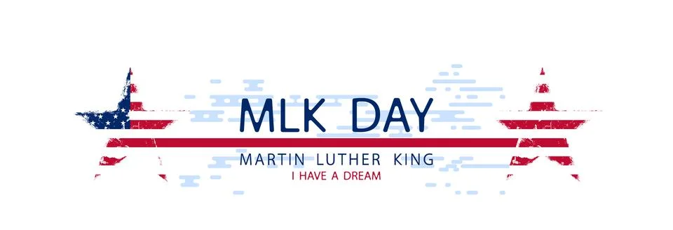 MLK Day. Stock Illustration