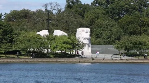 MLK Memorial from across the Tidal Basin.mp4 Video stock 44182571