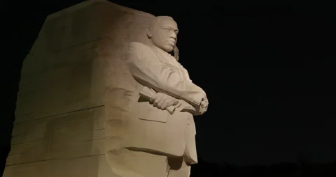 MLK Monument Medium Pan Stock Footage 274300563
