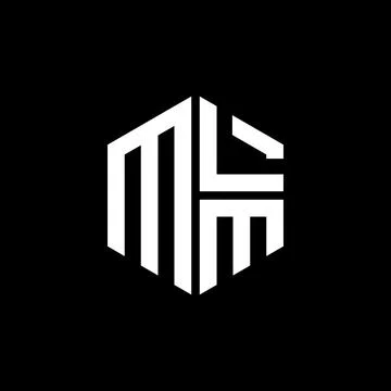 MLM logo MLM icon MLM monogram MLM letter minimalist Circle flat Unique mod.. Stock Illustration