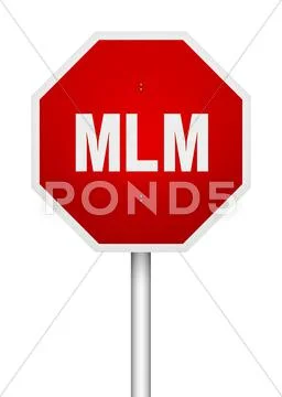 Mlm stop sign Stock Illustration