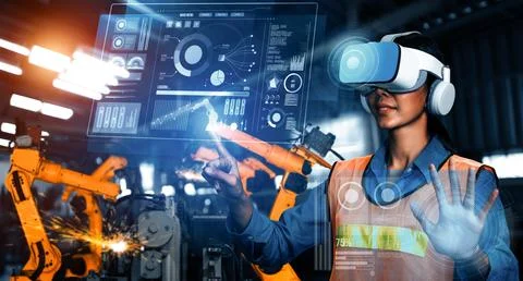 MLP Advanced robot arm system for digital industry and factory robotic 写真素材