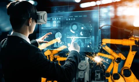 MLP Advanced robot arm system for digital industry and factory robotic 写真素材