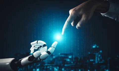 MLP Future artificial intelligence and machine learning for AI droid robot or イラスト素材