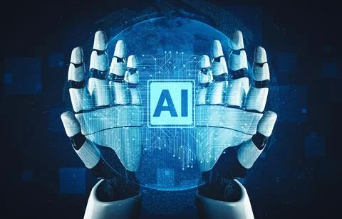 MLP Future artificial intelligence and machine learning for AI droid robot or イラスト素材