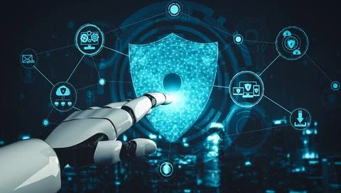 MLP Future artificial intelligence and machine learning for AI droid robot or イラスト素材