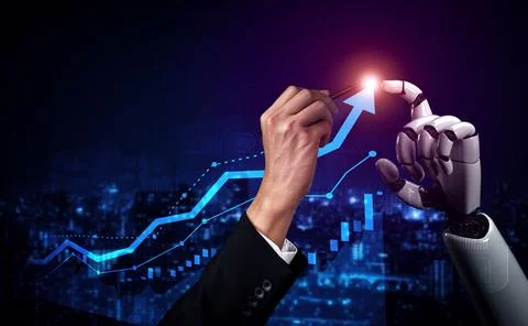 MLP Future artificial intelligence robot and cyborg. Stock Illustration