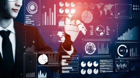 MLP Futuristic robot artificial intelligence revolutionary AI technology concept Stock Footage 274842586