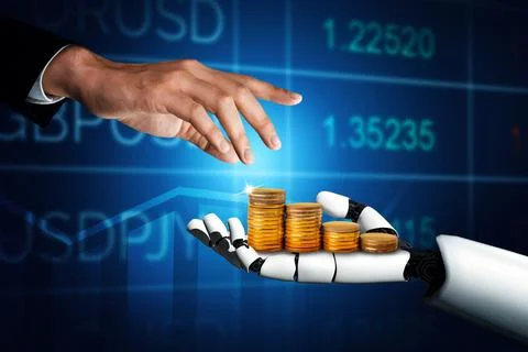 MLP Futuristic robot artificial intelligence concept. Stock Illustration