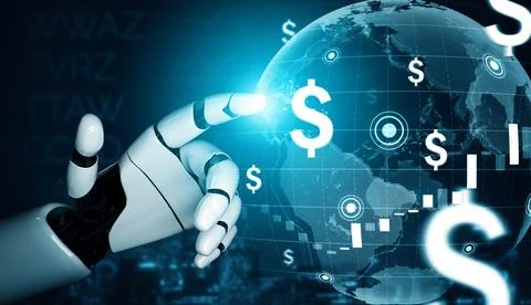 MLP Futuristic robot artificial intelligence concept. Stock Illustration
