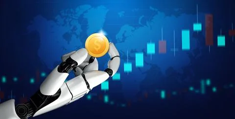 MLP Futuristic robot artificial intelligence concept. Stock Illustration