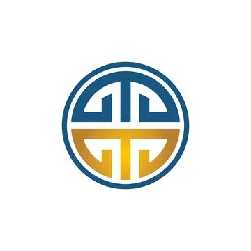 MM logo rounded vector Stock Illustration