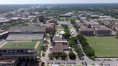M.M. Roberts Stadium on the campus of the University of Southern Mississippi. Stock-Footage 332083249